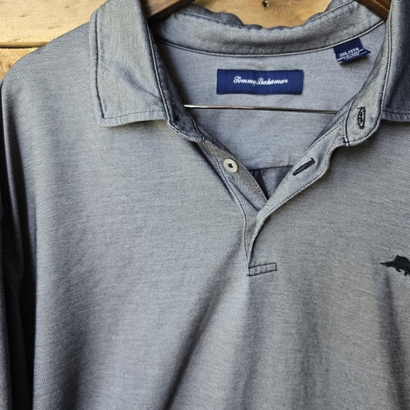 Tommy Bahama Supima Cotton Long Sleeve Polo Shirt Men's 3XL - Picture 5 of 9